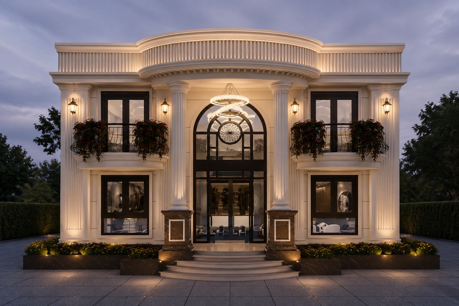 Classical residential façade visualisation
