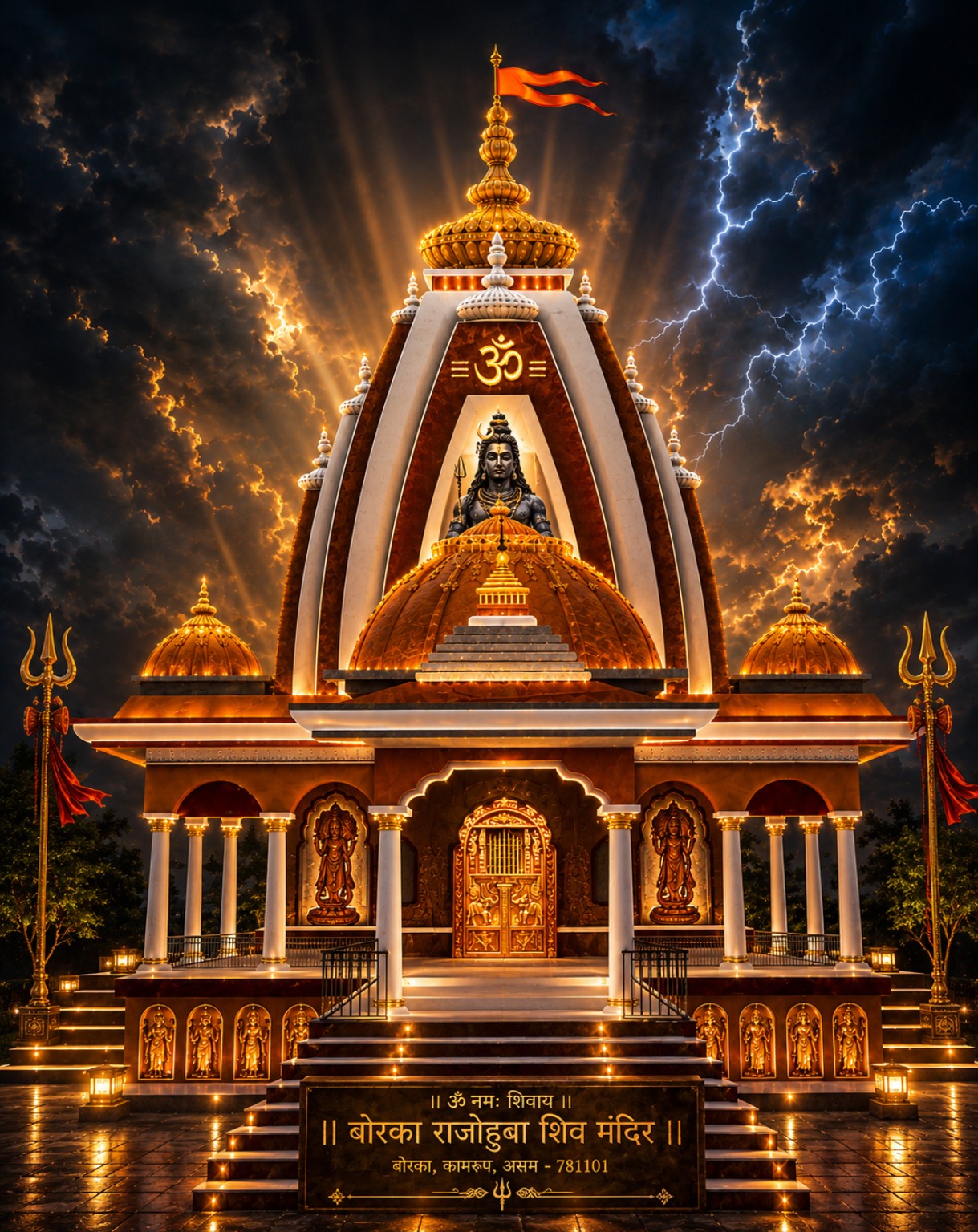 Mandir project architectural visualisation