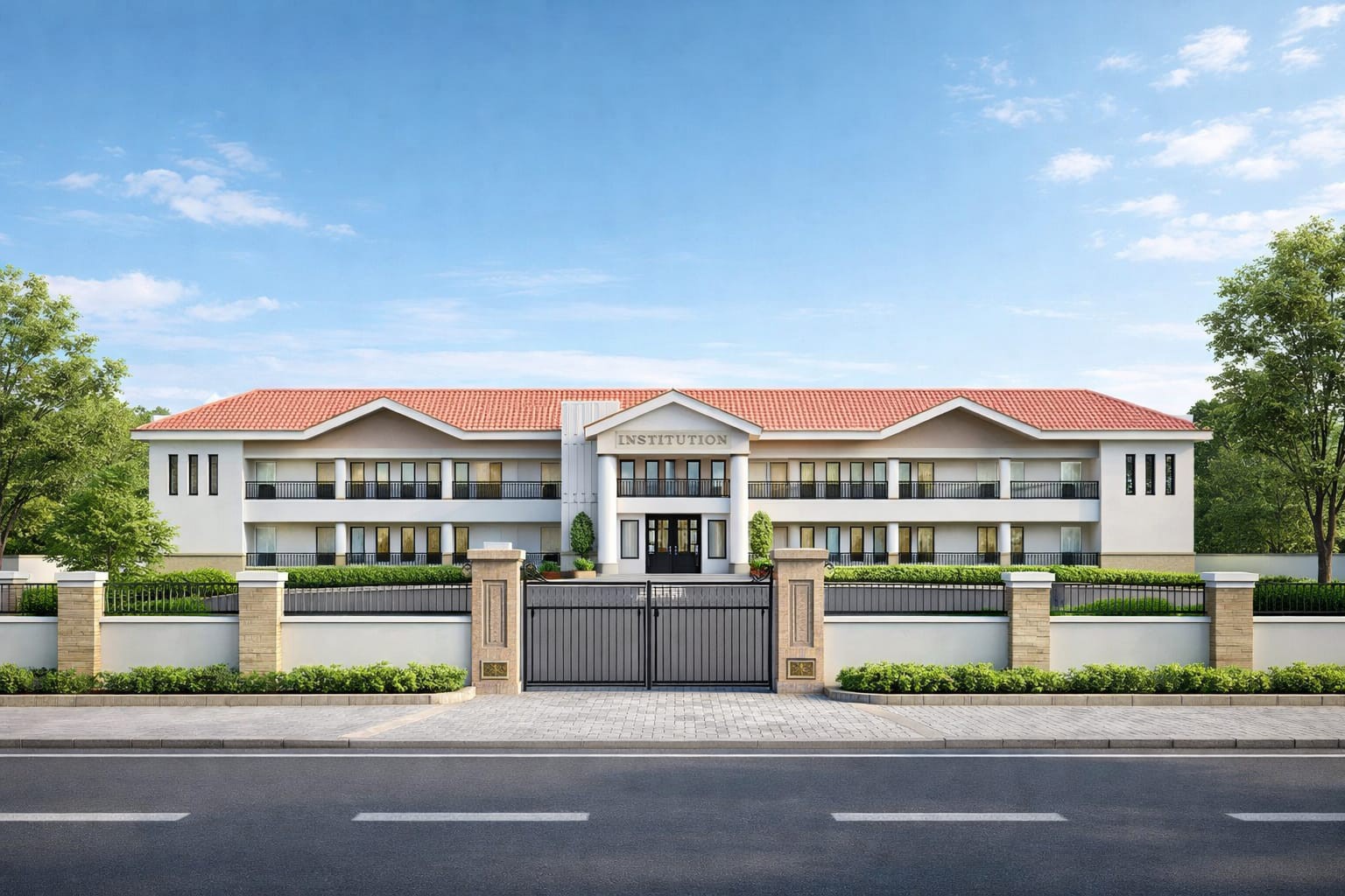 Ramdiya H.S. School institutional elevation