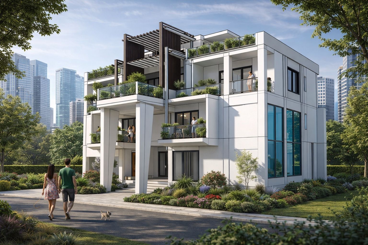 Architectural rendering of Rubul Das bungalow